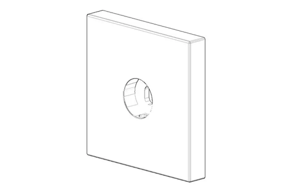 DORNBRACHT Halter für Duschgarnitur ERSATZTEILE 081798507 60 x 60 x 25 mm Platin, 081798507-08 Galeriebild 1
